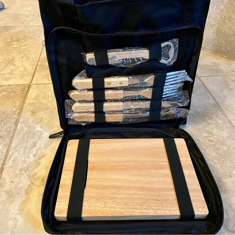 3-Wine Bottle Canvas Picnic Set